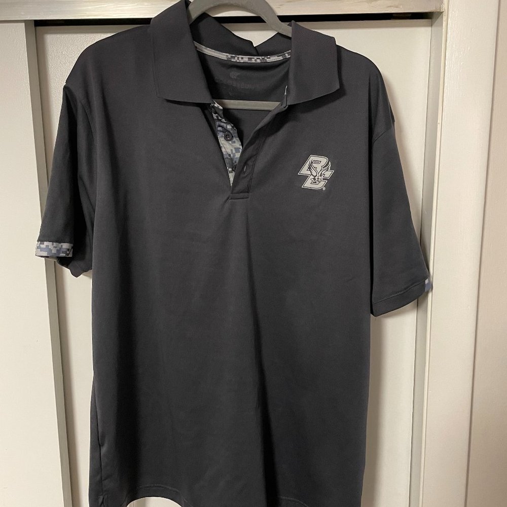 Boston College Colosseum OHT Military Appreciation Digital Camo Polo - Charcoal
